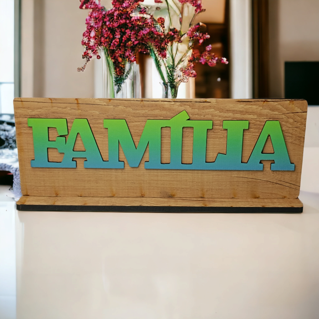 Foto na madeira - FAMÍLIA