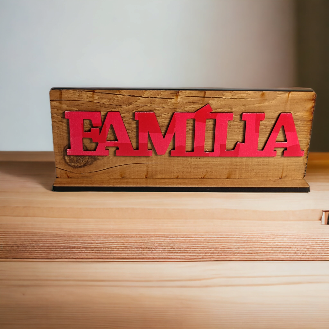Foto na madeira - FAMÍLIA